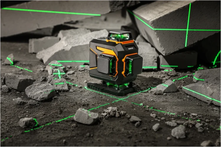 Laser krzyżowy 360 stopni DKLL16PS1 rzutowanie na każdej płaszczyźnie