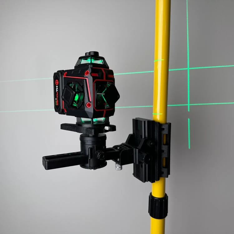 Zestaw poziomica laserowa MPLL02 + tyczka do lasera 420 cm DKTYC02BN dla glazurników i ekip wykończeniowych