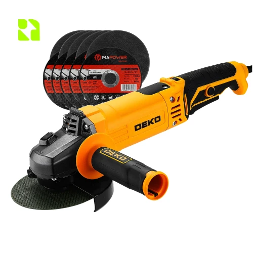 Kątówka - szlifierka do metalu - DEKO DKAG125XL110S + MPCW10