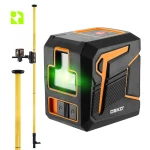 Poziomica laserowa 2D - DKLL2PG + tyczka do lasera 420 cm - DKTYC02BN - Zestaw