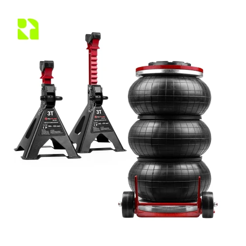 Podnośnik pneumatyczny samochodowy MPBJ01 MAPOWER + kobyłki MPJS01