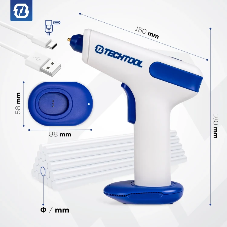 Pistolet do kleju TTGG02 marki TECHTOOL