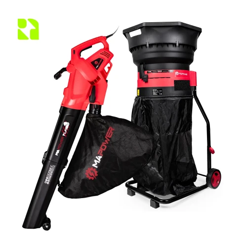 Dmuchawa do liści elektryczna - MPLV01 MAPOWER + rozdrabniacz do liści MPLS01