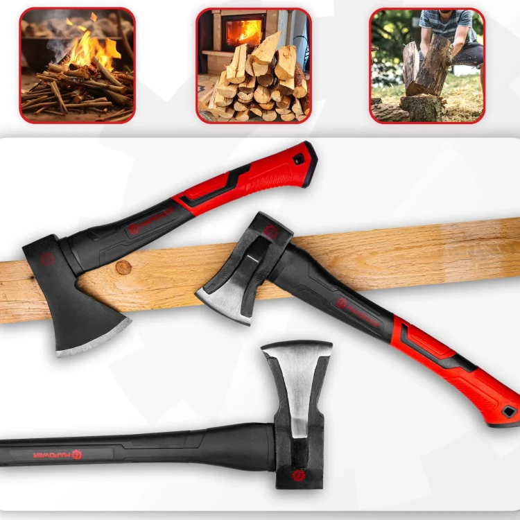 Zestaw siekier do łupania MPAX-S3 do rąbania i ciosania drewna
