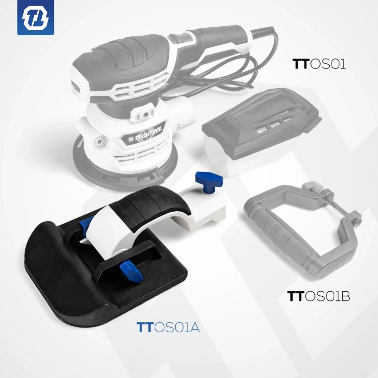 Uchwyt kątowy do szlifierki TTOS01 Techtool pozwala na precyzyjną i dokładną obróbkę drewna