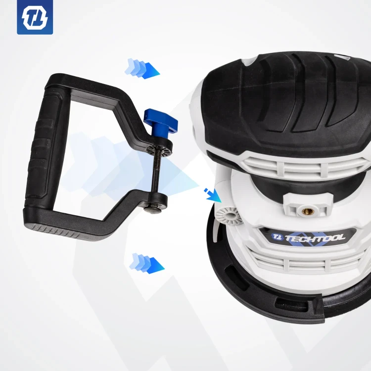 Dodatkowy uchwyt szlifierki TTOS01 Techtool do precyzyjnej pracy, który pozwoli zachować ergonomiczną pozycję nadgarstka