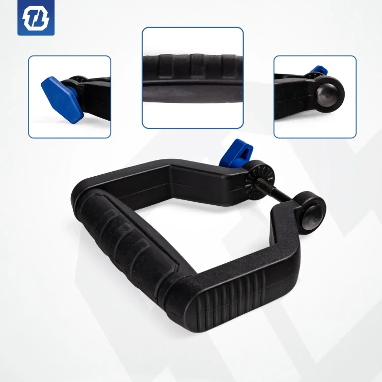 Dodatkowy uchwyt szlifierki TTOS01 Techtool z beznarzędziowym systemem montażu pozwala na bezproblemowe mocowanie w każdym miejscu