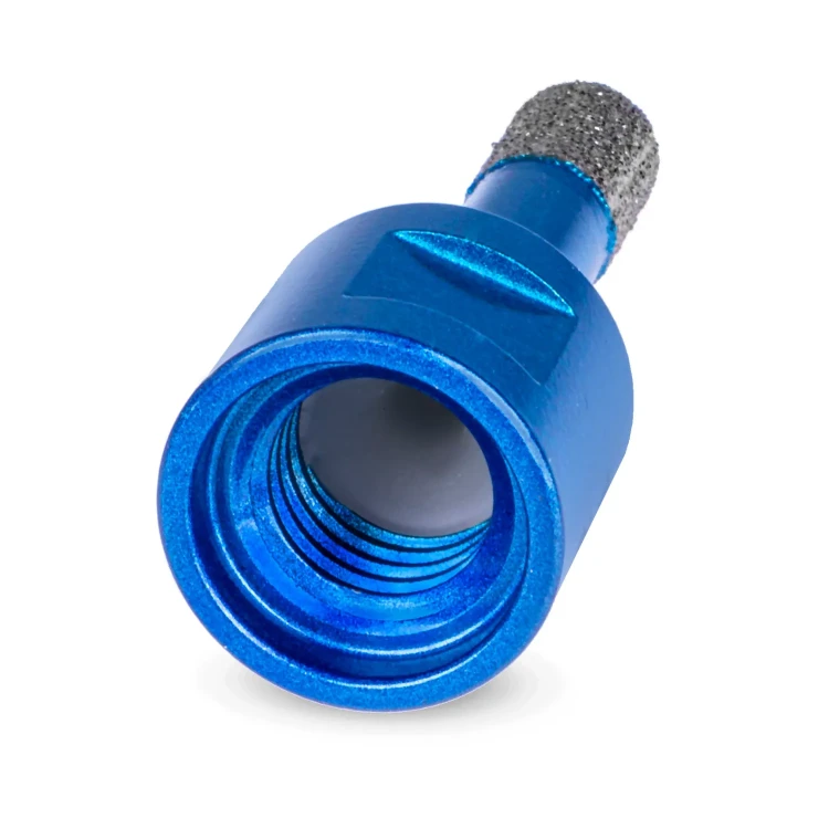 Koronka / Otwornica diamentowa 10 mm TTHS10 z gwintem na szlifierkę pozwala na trwały i bezpieczny montaż