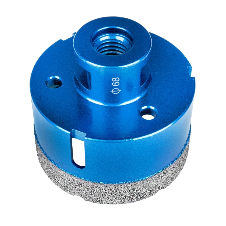 Koronka / Otwornica diamentowa 68 mm TTHS68 z gwintem do szlifierki kątowej