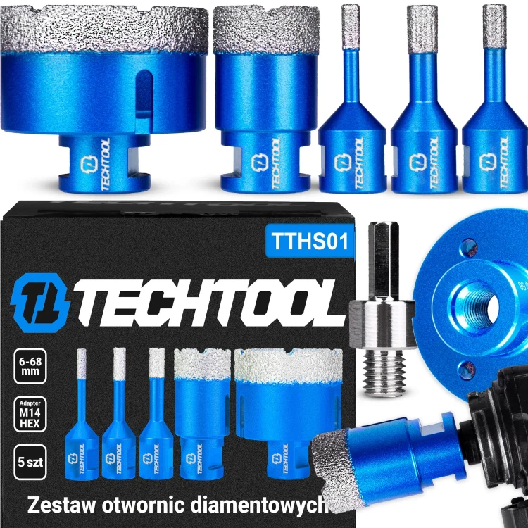 Koronki diamentowe TTHS01 marki TECHTOOL