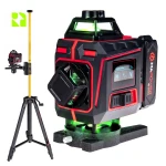 Laser budowlany 4D - MPLL02 + tyczka 420 cm - DKTYC02BN + statyw 120 cm - DKTYC03-STY - Zestaw budowlany 