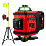 Laser budowlany 4D - MPLL03 + tyczka 420 cm - DKTYC02BN + statyw 120 cm - DKTYC03-STY - Zestaw budowlany 
