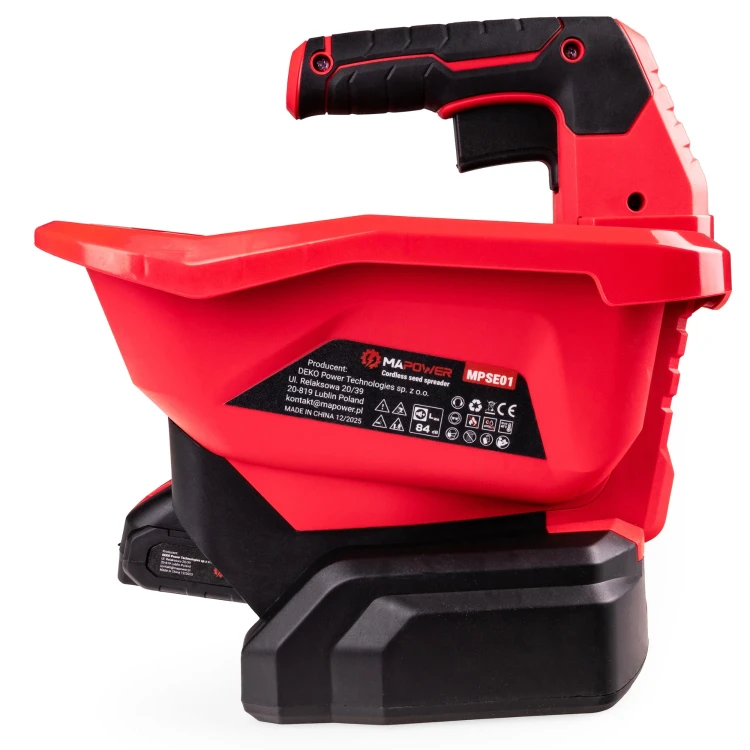 siewnik akumulatorowy, rozsiewacz do nawozu i trawy do średnich działek i ogrodów, MPSE01 MAPOWER