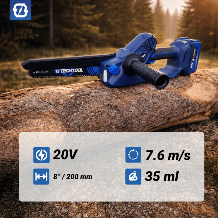 pilarka akumulatorowa łańcuchowa 8 cali TTCS08 20V z automatycznym smarowaniem łańcucha