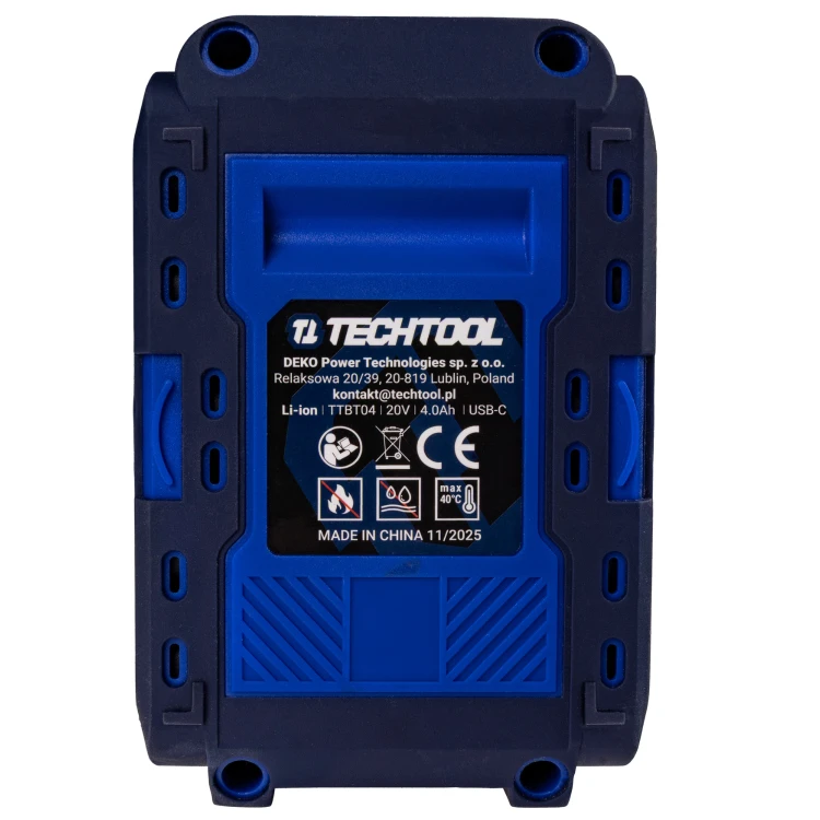 Akumulator TECHTOOL TTBT04 z gniazdem ładowania USB-C