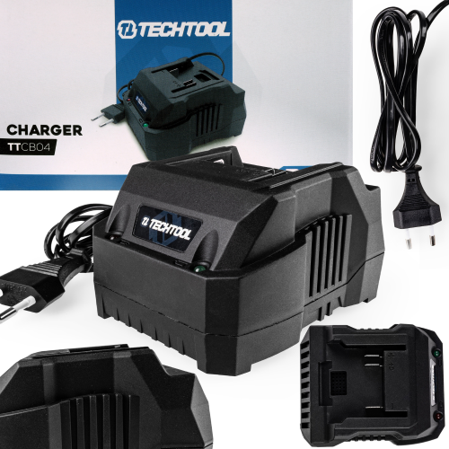 Stacja ładująca TECHTOOL TTCB04 do akumulatora TTBT04 20V 4A