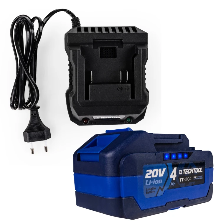 akumulator i ładowarka systemu TECHTOOL do pilarek