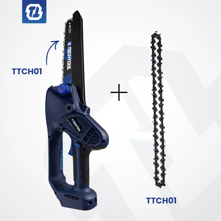 Body pilarka akumulatorowa 8 cali TECHTOOL z zapasowym łańcuchem