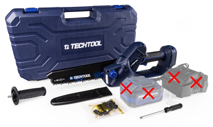 Pilarka do gałęzi TECHTOOL TTCS08 body z kompatybilnym łańcuchem TTCH08