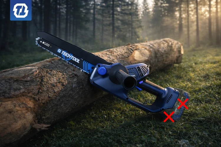 TECHTOOL TTCS08 body jako zestaw z łańcuchem do regularnego przycinania gałęzi