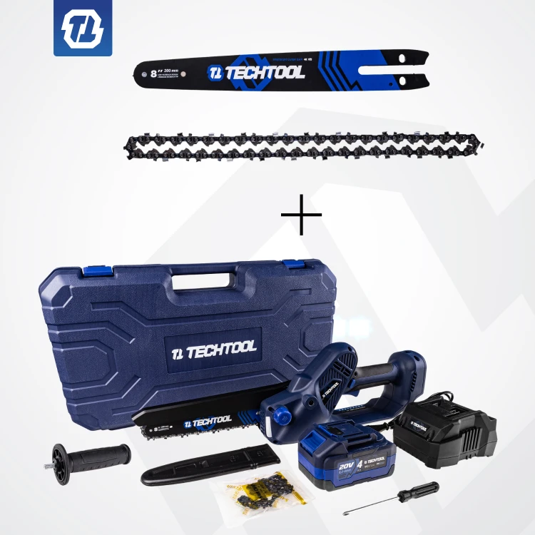 Zestaw TECHTOOL TTCS08 z prowadnicą i dodatkowym łańcuchem do cięcia gałęzi