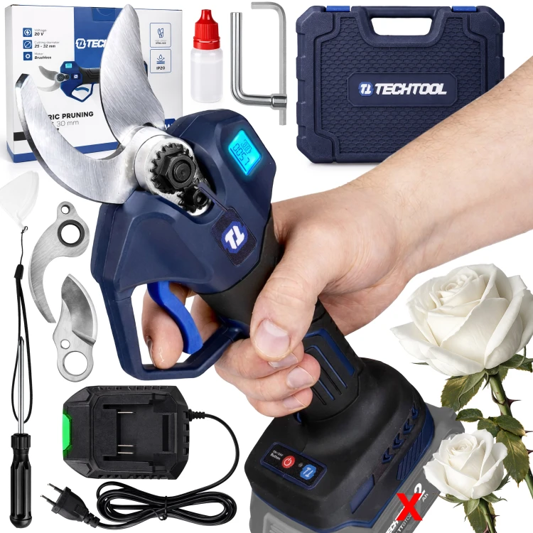 sekator akumulatorowy do ciecia róż TTPS01 TECHTOOL