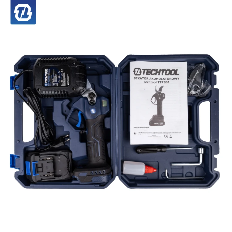 zestaw w walizce sekator TTPS01 z baterią i ładowarką