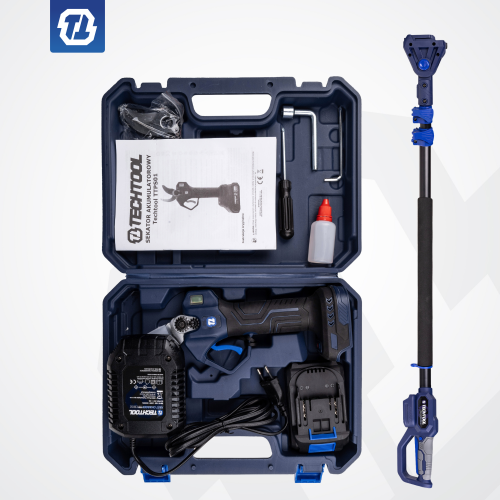 sekator teleskopowy akumulatorowy do wysokich gałęzi