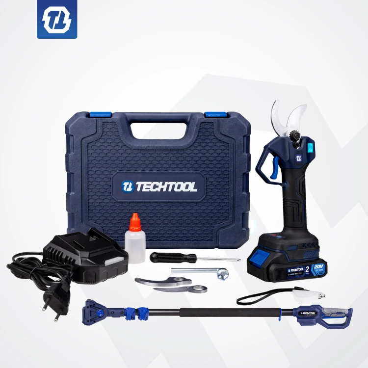 sekator do wysokich gałęzi akumulatorowy zestaw