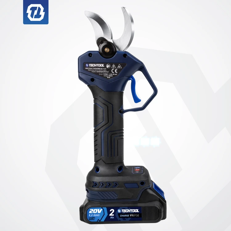 sekator teleskopowy akumulatorowy przycinanie drzew owocowych