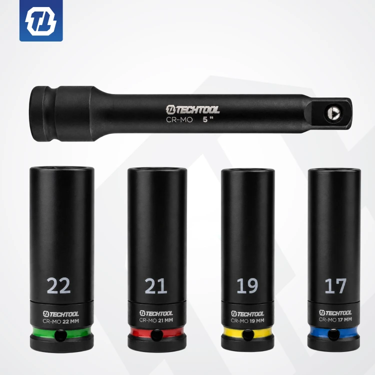 Zestaw klucza dynamometrycznego 28-210 Nm z nasadkami 17 19 21 i 22 mm