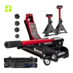 Zestaw do wymiany kół z kluczem dynamometrycznym, podnośnikiem i kobyłkami TECHTOOL + MAPOWER