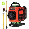 Poziomica laserowa 4D - MPLL01 + tyczka do lasera 420 cm - DKTYC02BN - Zestaw