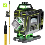 Laser krzyżowy 4D MPLL02 + tyczka rozporowa do lasera 285 cm DKTYC07 - Zestaw 