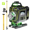 Poziomica laserowa 4D - MPLL02 + tyczka do lasera 420 cm - DKTYC02BN - Zestaw