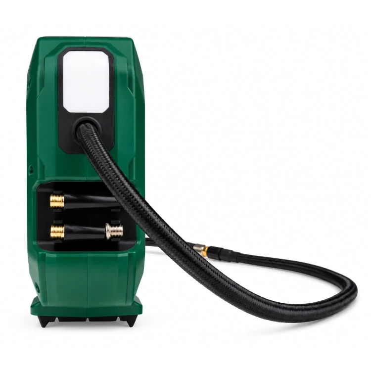 Lampa LED w kompresorze MAPOWER MPAC03 ułatwiająca pompowanie koła po zmroku