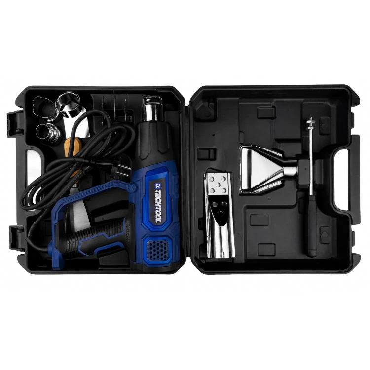 Opalarka TECHTOOL TTHG01 z akcesoriami w walizce do wygodnego przechowywania i transportu