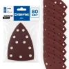 Papier ścierny typu żelazko P80 150 x 98 mm, 10 szt. TECHTOOL