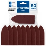 Papier ścierny szpic/trójkąt P80 95 × 33 mm, 10 szt. do stopy TTOS02S TECHTOOL