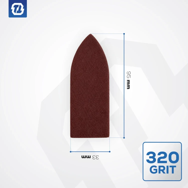 Wymiary papieru ściernego P320 do TTOS02S – 95 x 33 mm