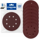 Papier ścierny - krążek ścierny P180 125 mm do okrągłej stopy TECHTOOL TTOS02O