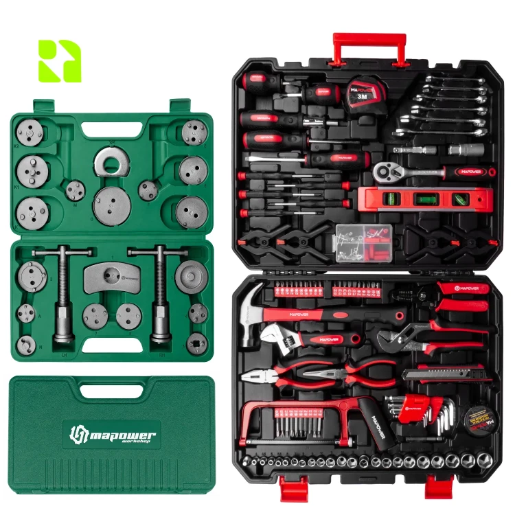 Zestaw do wymiany klocków hamulcowych MAPOWER MPCS01 i MPTS168 w dwóch walizkach