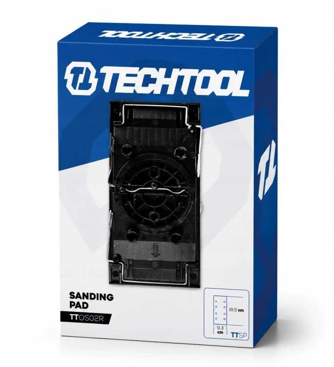 Opakowanie stopy szlifierskiej prostokątnej 185 × 93 mm TTOS02R TECHTOOL