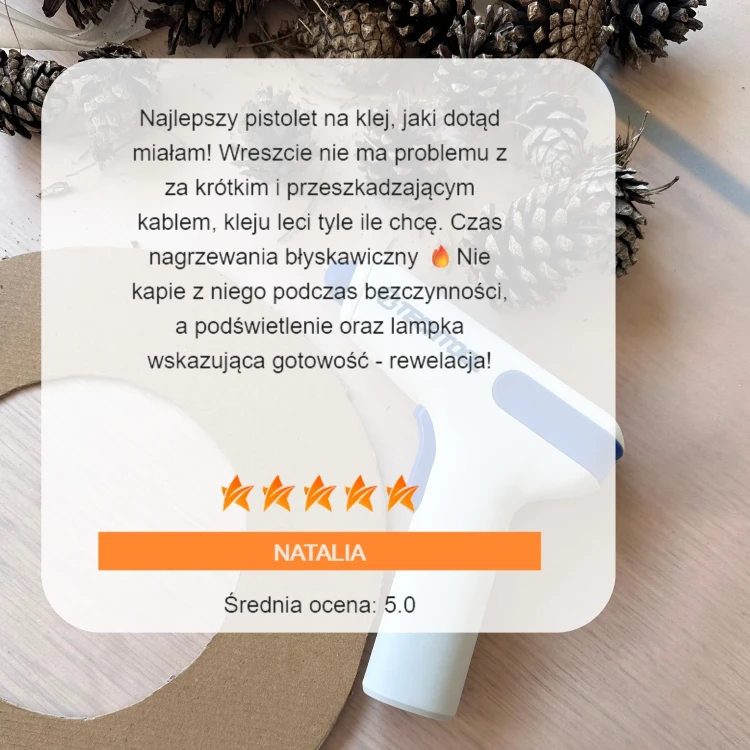 opinia klientów o pistolecie na gorący klej TTGG02