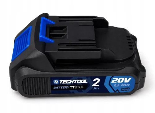Akumulator TECHTOOL TTBT02 20V 2Ah - widok z przodu
