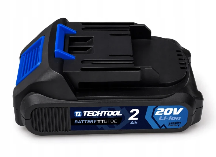 Akumulator TECHTOOL TTBT02 20V 2Ah - widok z przodu
