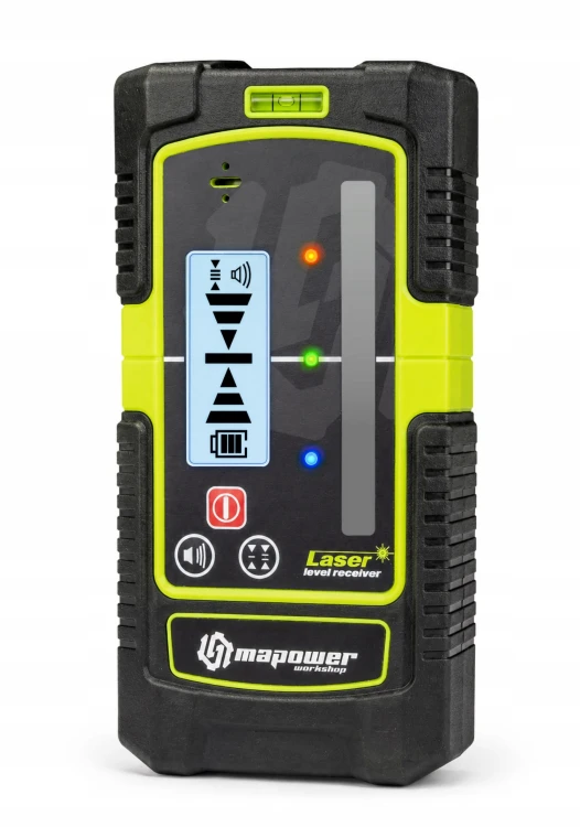 Odbiornik lasera MAPOWER MPLR01 – panel sterowania z bliska