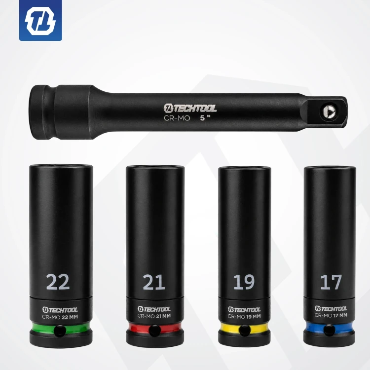 Zestaw klucza dynamometrycznego 28-210 Nm z nasadkami 17 19 21 i 22 mm