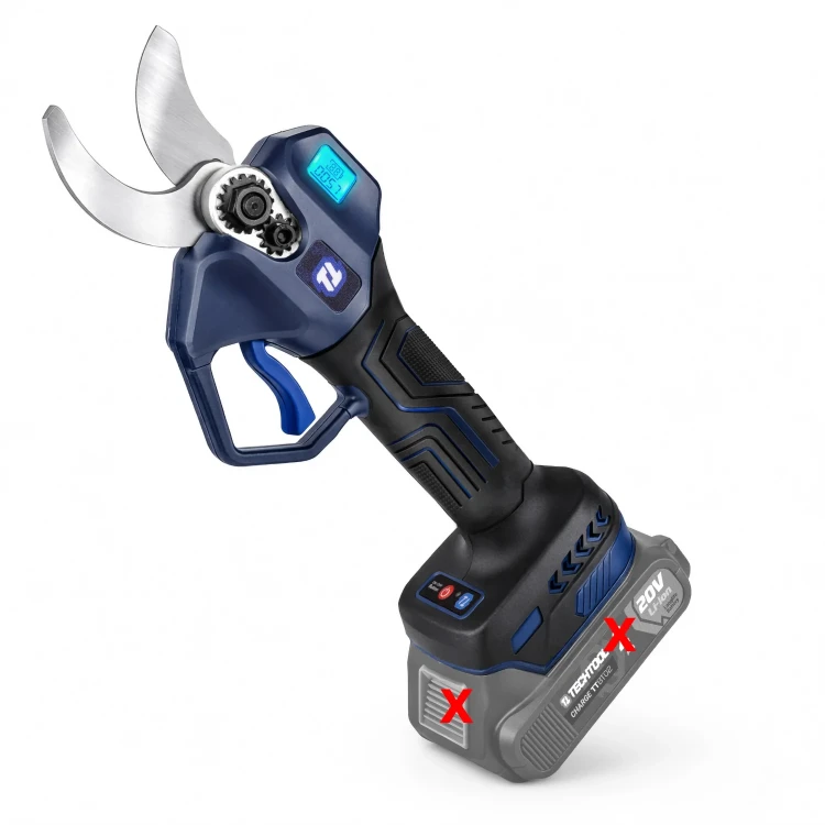 sekator akumulatorowy TECHTOOL TTPS01 z otwartymi ostrzami