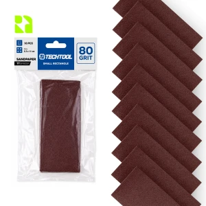 Papier ścierny P80 110 × 53 mm, 10 szt. do stopy do powierzchni obłych TTOS02SR TECHTOOL